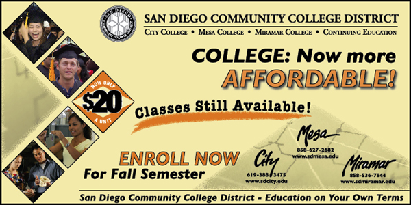 san diego community college district ad